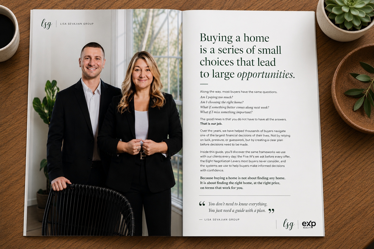 Lisa Sevajian Group editorial spread